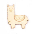 4Pcs Unfinished Dog/cat/alpaca/cactus Shape Wooden Bobbin Spools Cord Wire Sewing For Thread String Ribbons Trims 63-90mm m2158 Qme 1