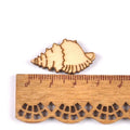 20pcs 25-35mm Seashell/starfish Pattern Natural Wood DIY Crafts Home Decor Scrapbooking Unfinished Wooden Ornaments m1935 Qme 9