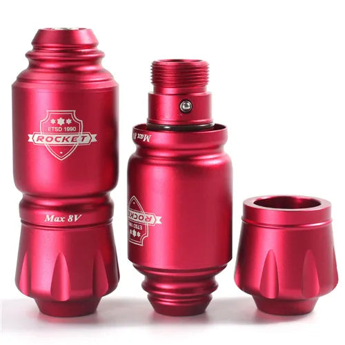 ROCKET Short Tattoo Pen MINI Rotary Machine For Needle Cartridge Supply RTM01 Qme Red