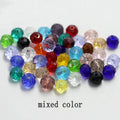 Hot Sale 4-8mm Black Faceted Glass Round Beads Rondelle Austria Crystal Beads for Bracelet Necklace Making DIY Jewelry Findings Qme mixed color 6mm-100pcs