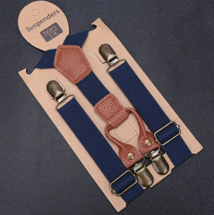 Kids Elastic Suspenders Lovely Children Matching Tuxedo Suit Unisex Qme YJ-85-M6