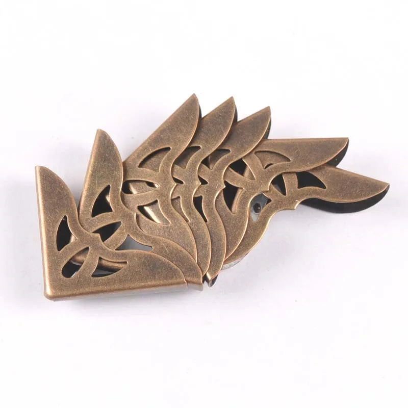 10Pcs silvery and Bronze Metal Book Corners Book For Menus Folders Photo Corner Protector Albums Diy Craft 30x30x6mm c2101 Qme