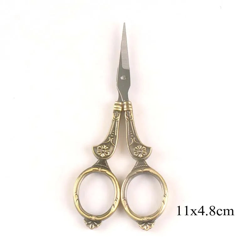 Embroidery scissor European Retro Classic Vintage Antique Craft Gold Sewing Crane Tailor Scissor Handicraft c2620 Qme antique bronze