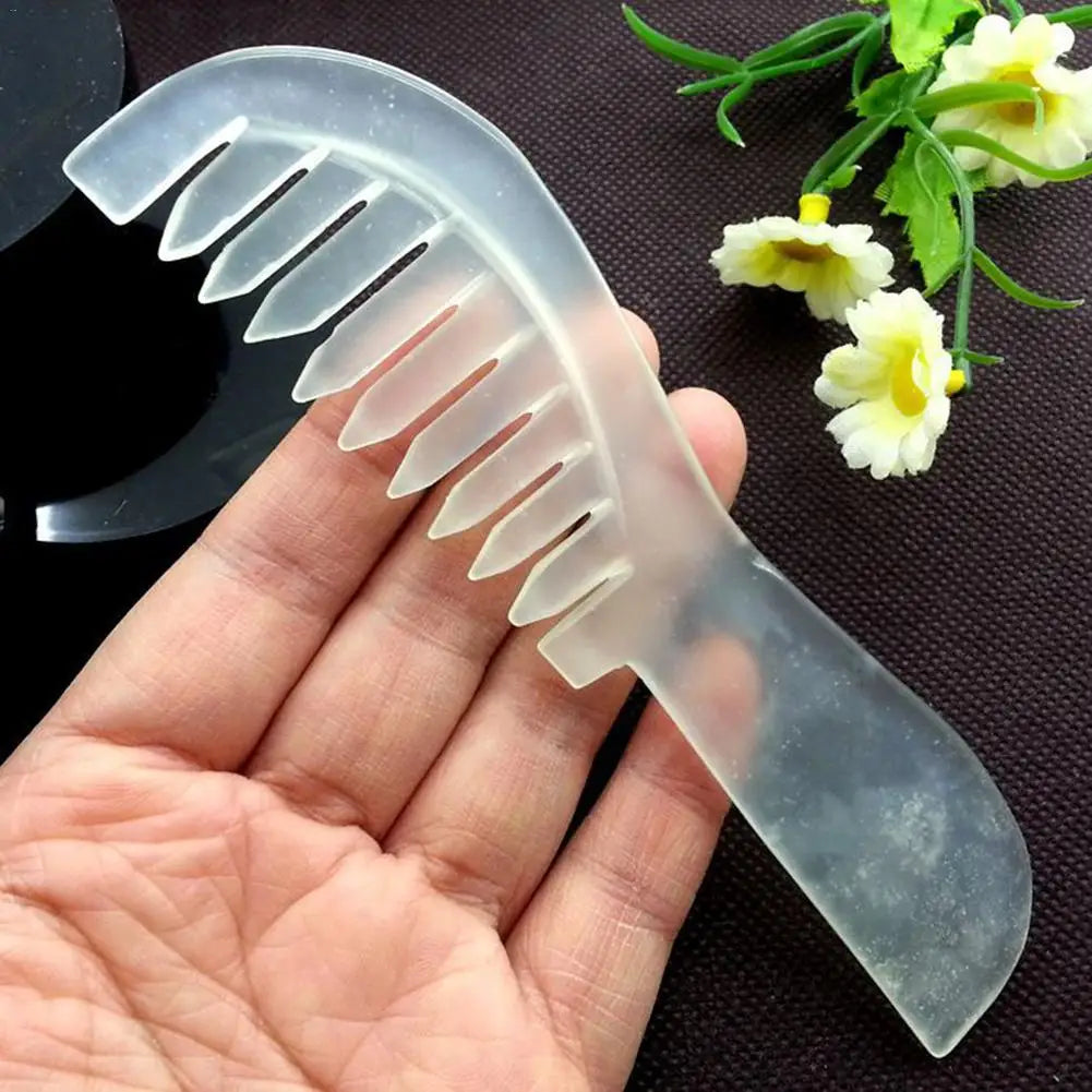 Traditional Chinese Nature Jade Comb Massage Spa Acupuncture Head Qme