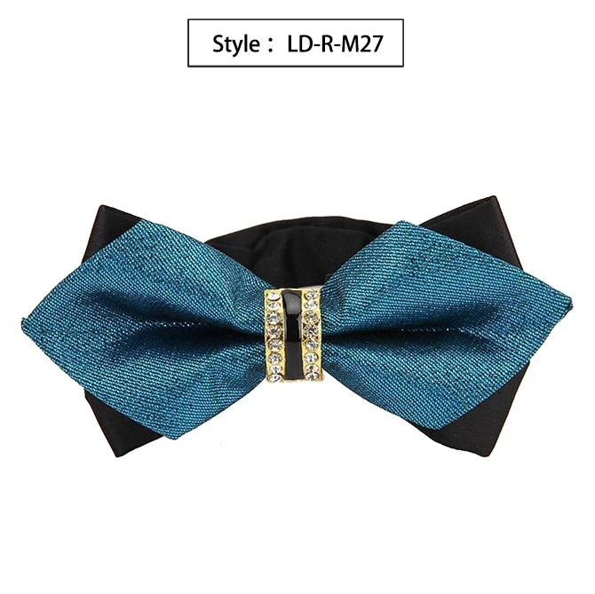 Bowtie Groom Mens Colourful Plaid Cravat Gravata Fashion Male