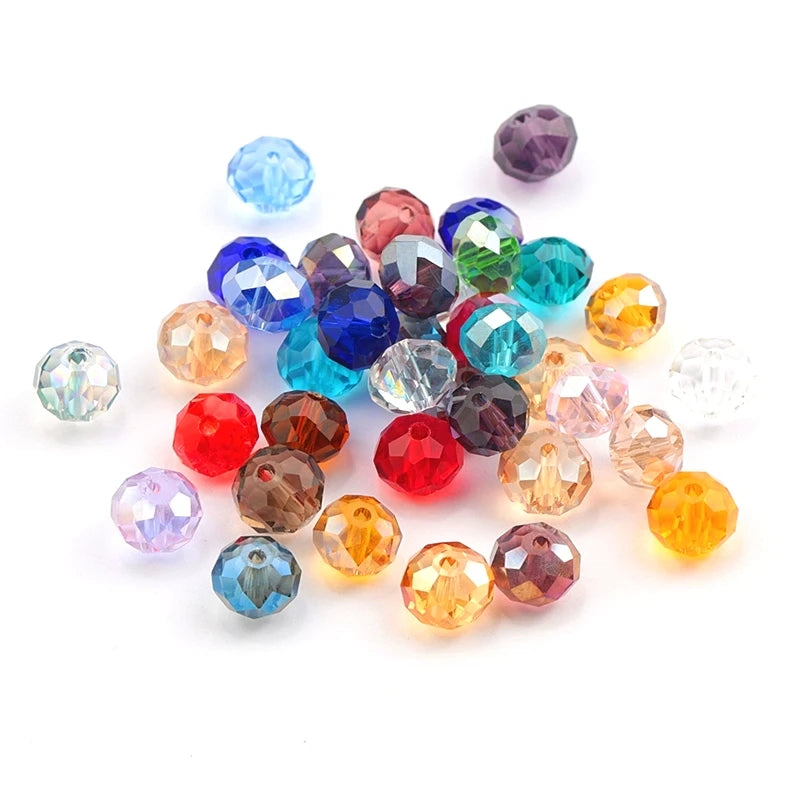 Wholesale Big Bag 4mm Faceted Crystal Beads Charms Rondelle Austria Glass Loose Beads Jewelry Beads for Jewelry Making 1500pcs Qme