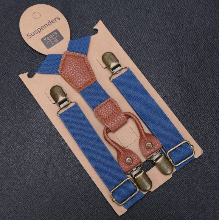 Kids Elastic Suspenders Lovely Children Matching Tuxedo Suit Unisex Qme YJ-85-M8