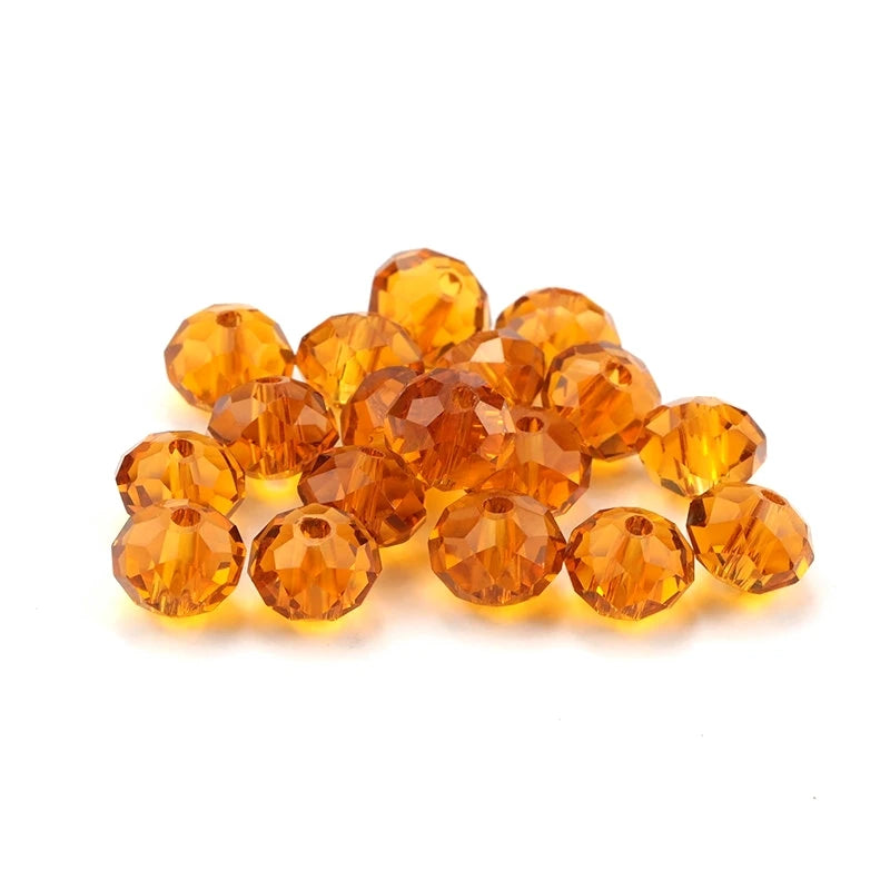 Wholesale Big Bag 4mm Faceted Crystal Beads Charms Rondelle Austria Glass Loose Beads Jewelry Beads for Jewelry Making 1500pcs Qme amber