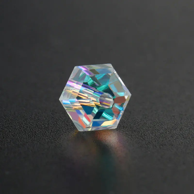 Best quality 8mm fashion glass beads octagon shape crystal beads lantern shape loose Spacer beads for Jewelry making 50pcs/bag Qme