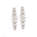 10pcs Flower Filigree Wraps Connectors Antique DIY Embellishments For Scrapbooking Crafts Supplies Home Decor 54x14mm YK0736 Qme silver