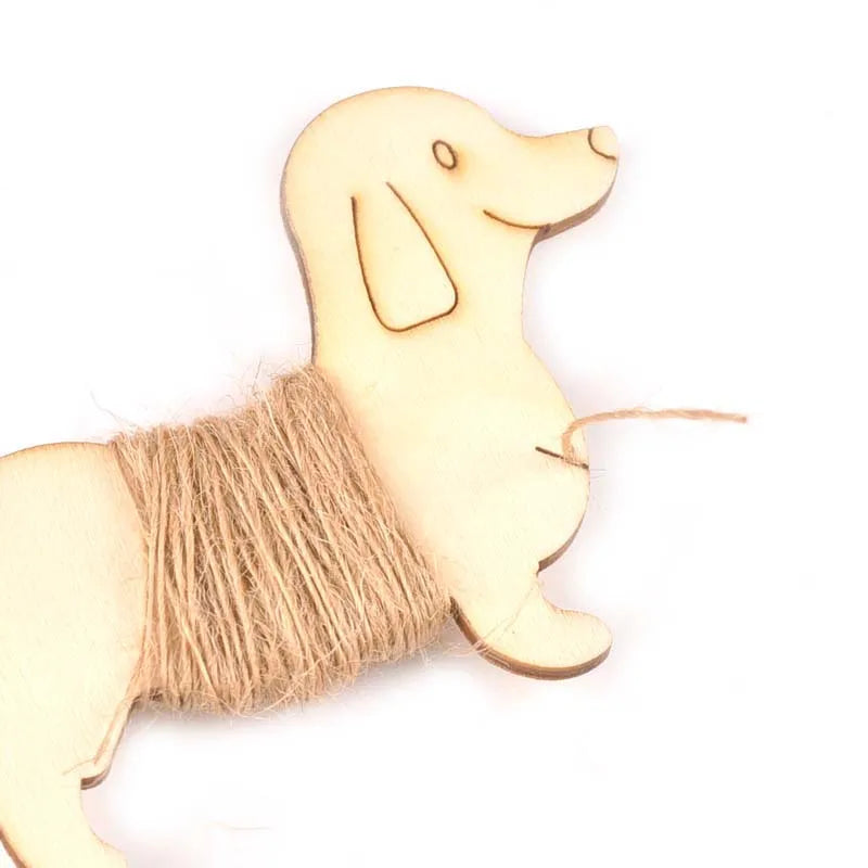4Pcs Unfinished Dog/cat/alpaca/cactus Shape Wooden Bobbin Spools Cord Wire Sewing For Thread String Ribbons Trims 63-90mm m2158 Qme