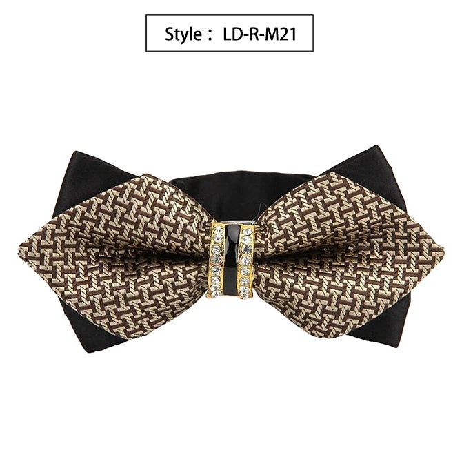 Bowtie Groom Mens Colourful Plaid Cravat Gravata Fashion Male