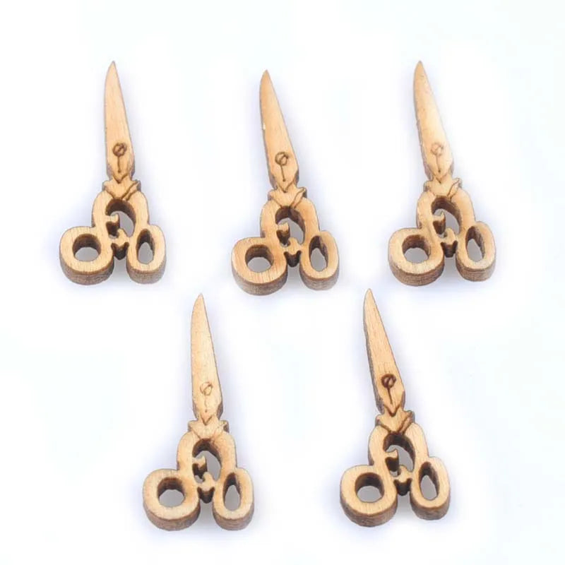 25pcs 18-30mm Natural Sewing Tool Wood Crafts DIY Scrapbooking For Wooden Ornament Home Decoration Sewing Accessories m0901x Qme MT0901-2