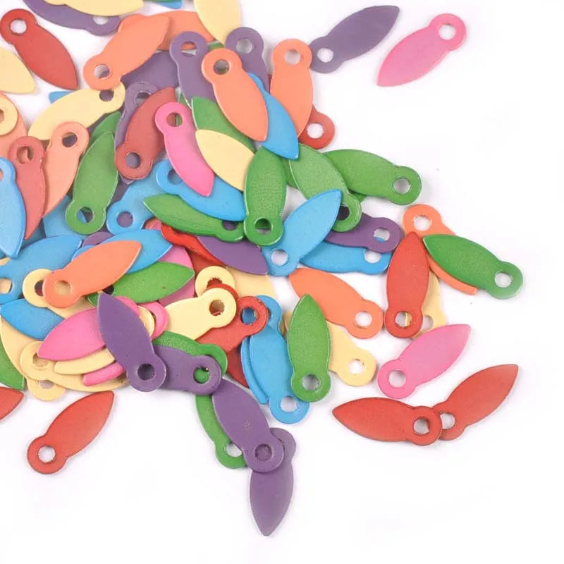 100Pcs Multicolor Brads For Scrapbook Embellishment Rotating Locks Buttons Brad DIY Photo Album Frame Handmade Shoes Decor c2195 Qme mix