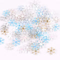 50pcs 15-40mm White Fake Snowflake Christmas Wedding Decoration DIY Scene New Year Xmas Tree Window Scrapbooking Decor c2324 Qme 15mm mix
