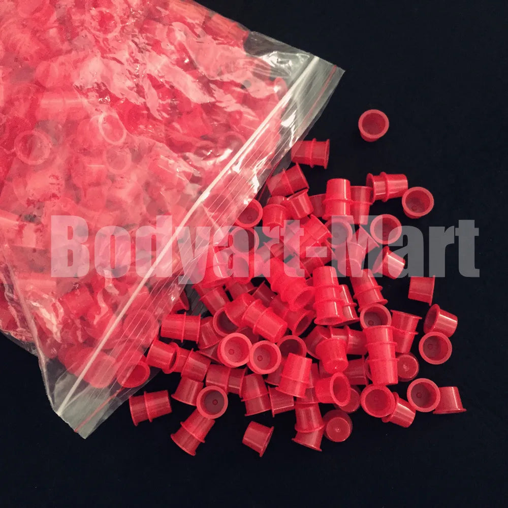 1000pcs 8mm Small Size Tattoo Ink Cups Caps Permanent Makeup Pigment Cups Caps Supply YIC9-1000# Qme