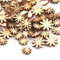 50pcs Mixed Flower Wood Slices DIY Crafts Scrapbooking Home Decor Wooden Ornaments Handmade Accessory 10/15/25/35mm M0668x Qme 25mm