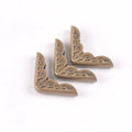 Mixed Flower Lace 50Pcs Corner Protector For Scrapbooking Accessories Diy Metal Albums Menus Book Corners 20x20x4mm c2203 Qme bronze