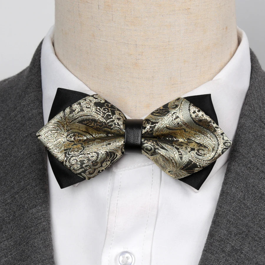 Mens Bowtie Quality Sale Necktie Fashion Formal Luxury Wedding Butterfly Cravat Ties for Men Shirt Business Gifts Accessories Qme