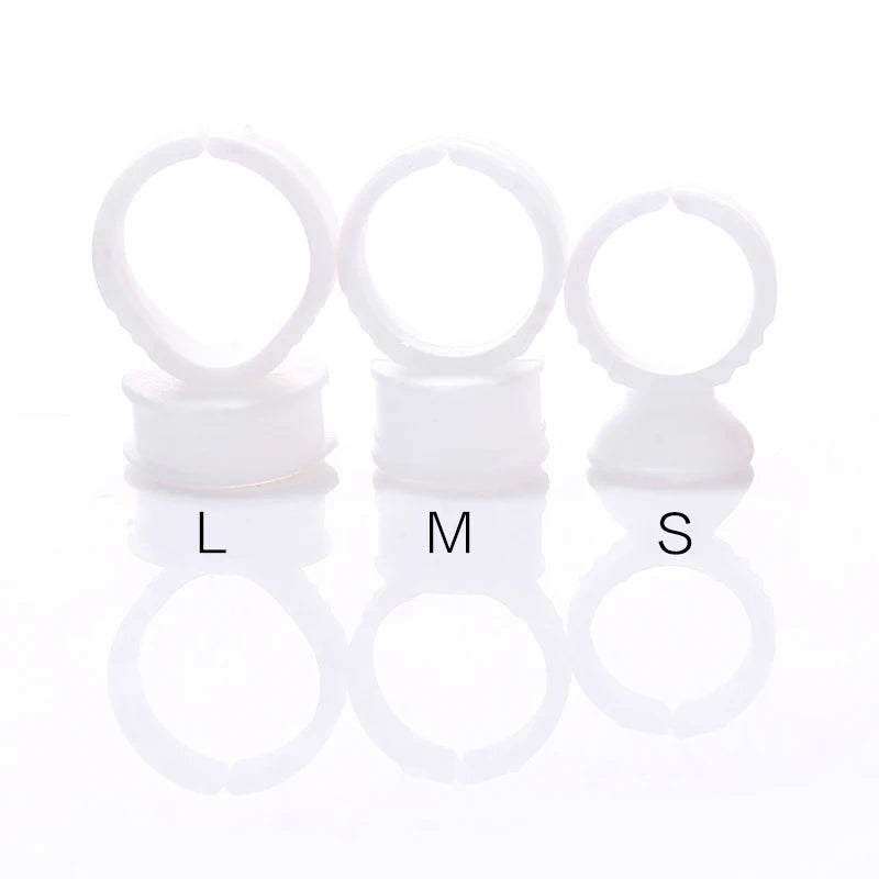NATUHANA Disposable Eyelash Extension Glue Holder Ring Lash Tattoo Qme