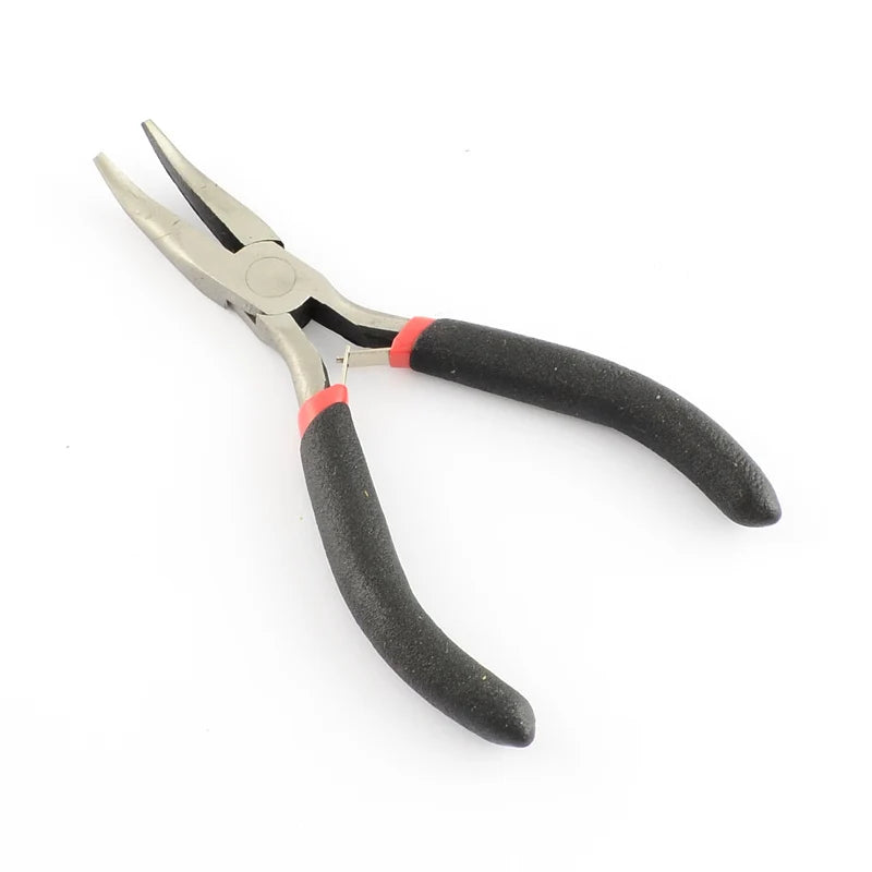 Pandahall 5pcs/set Steel DIY Jewelry Pliers Sets Kit Flat Nose Wire-Cutter & End Cutting Pliers Side Cutting Bent Nose Plier Qme