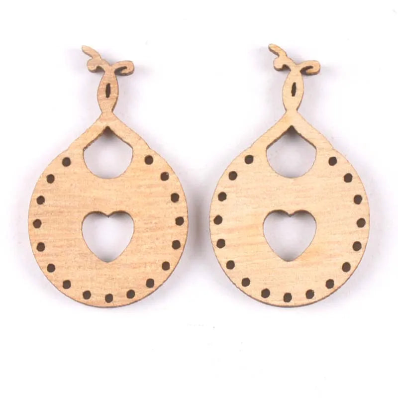 Mix Baby Bear/clothes/pin/balloon Wood DIY Crafts Home Decor Embellishment Handicrafts Scrapbooking Wooden Ornaments 15pcs m1846 Qme