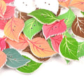 25pcs Mixed Leaf Pattern Wooden Buttons For Sewing Clothing DIY Craft Scrapbook Button Decorative Garment Supplies 20x33mm m1664 Qme Antique Brass