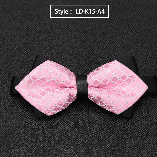 Mens Bowtie Quality Sale Necktie Fashion Formal Luxury Wedding Butterfly Cravat Ties for Men Shirt Business Gifts Accessories Qme LD-K15-A4