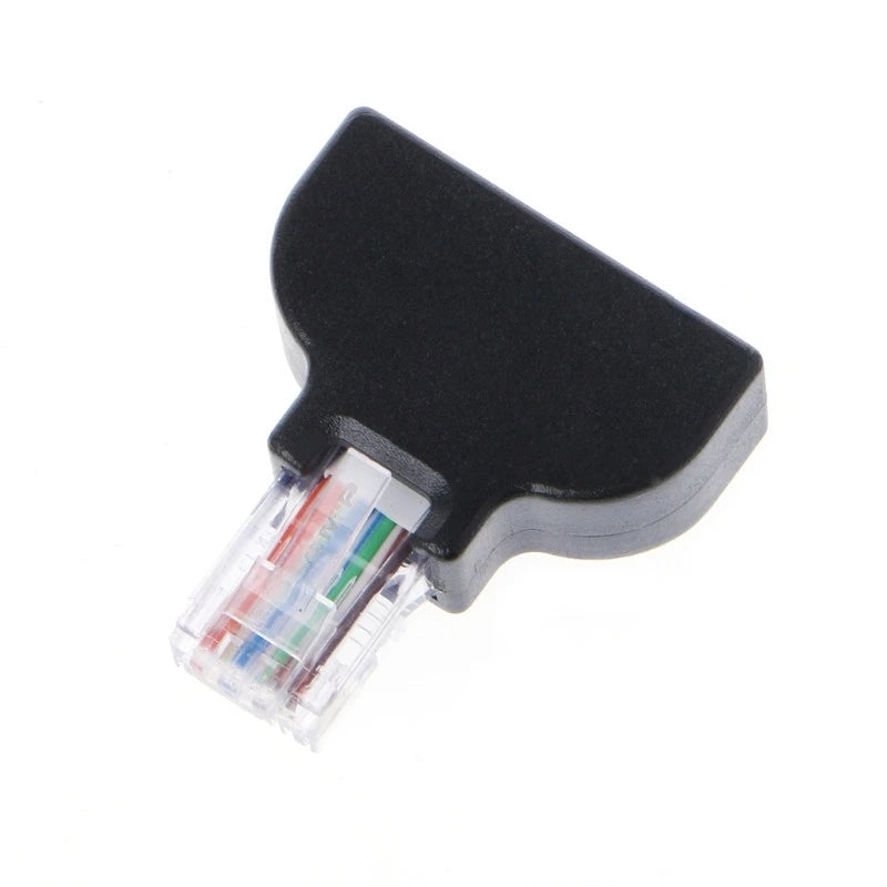 ESCAM RJ45 Ethernet Male To 8 Pin AV Terminal Screw Adapter Converter Block Plug for CCTV camera Qme