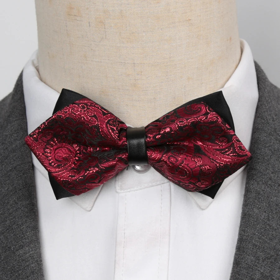 Mens Bowtie Quality Sale Necktie Fashion Formal Luxury Wedding Butterfly Cravat Ties for Men Shirt Business Gifts Accessories Qme