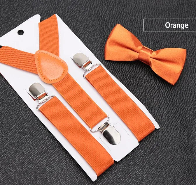 Kids Suspenders Bowtie Fashion Children Bow Tie Boys Braces Girls Qme LD-ETA18-5