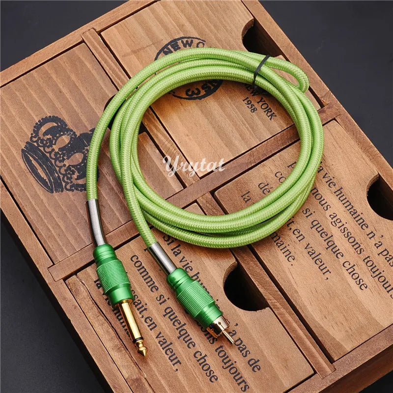 Tattoo Clip Cord RCA Power Cord 1.8M for Tattoo Machine Qme