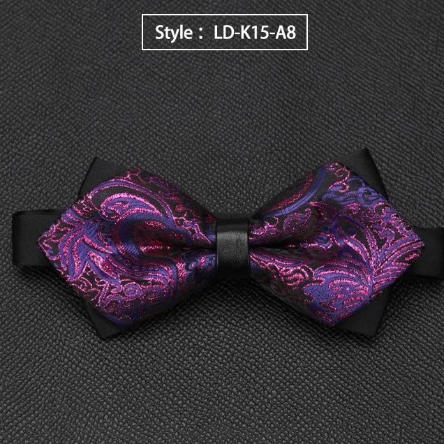 Mens Bowtie Quality Sale Necktie Fashion Formal Luxury Wedding Butterfly Cravat Ties for Men Shirt Business Gifts Accessories Qme LD-K15-A8