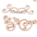 8Pcs Flower Pattern Wood Slices DIY Crafts Scrapbooking Home Decor Handmade Accessories Wood Lace Corner Arts Ornaments m1859 Qme mix