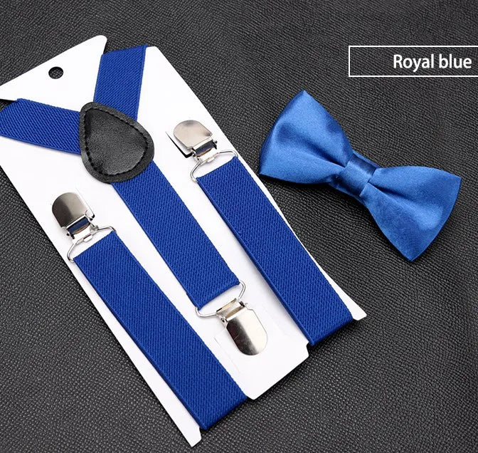 Kids Suspenders Bowtie Fashion Children Bow Tie Boys Braces Girls Qme LD-ETA18-13