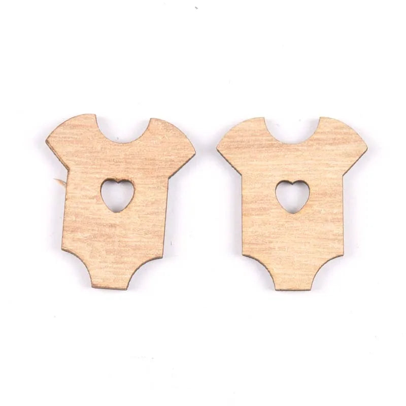 Mix Baby Bear/clothes/pin/balloon Wood DIY Crafts Home Decor Embellishment Handicrafts Scrapbooking Wooden Ornaments 15pcs m1846 Qme 5