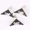 10Pcs Sliver/Brown Metal Corner Book Corners For Trilateral Albums Menu Corner Protector Diy Folders Edge Cover 30x30x30mm c1740 Qme c1730