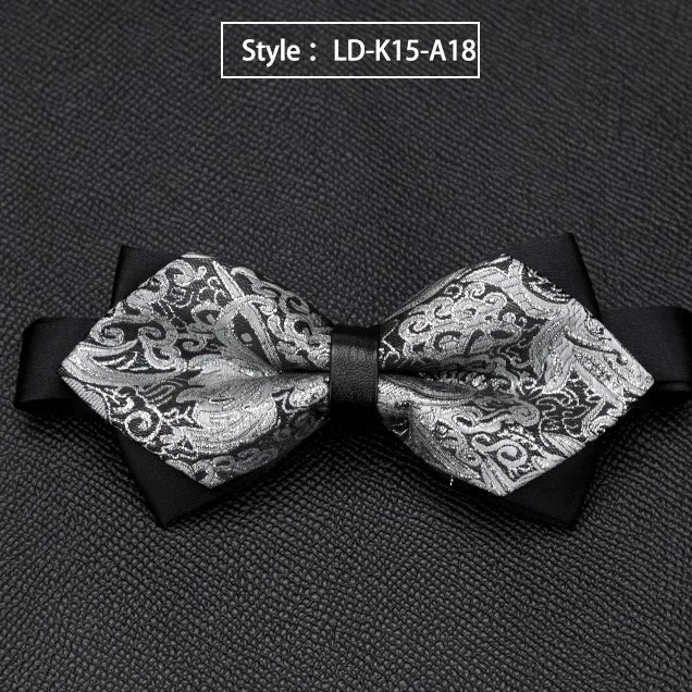 Mens Bowtie Quality Sale Necktie Fashion Formal Luxury Wedding Butterfly Cravat Ties for Men Shirt Business Gifts Accessories Qme LD-K15-A18