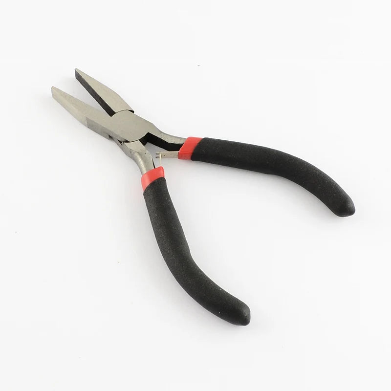 Pandahall 5pcs/set Steel DIY Jewelry Pliers Sets Kit Flat Nose Wire-Cutter & End Cutting Pliers Side Cutting Bent Nose Plier Qme