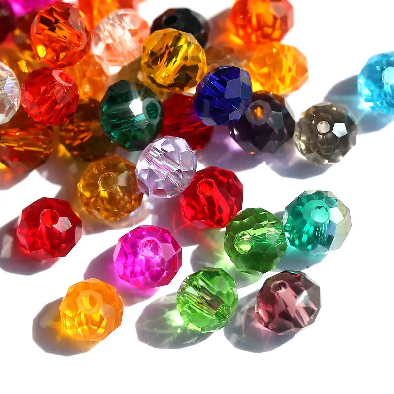 Wholesale Big Bag 4mm Faceted Crystal Beads Charms Rondelle Austria Glass Loose Beads Jewelry Beads for Jewelry Making 1500pcs Qme