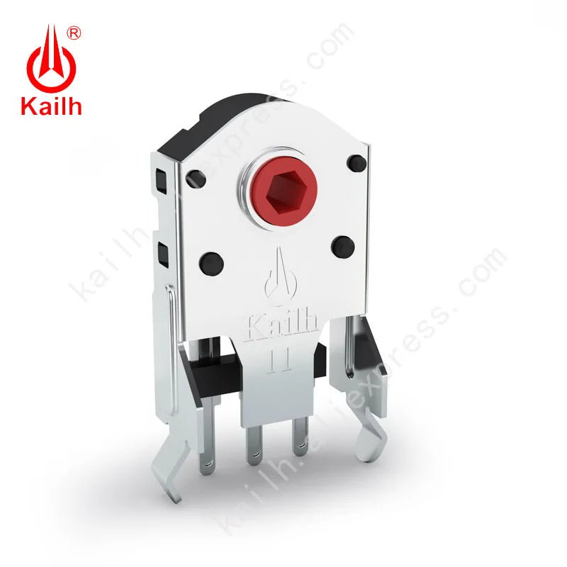 Kailh 9/10/11/12mm Rotary Mouse Scroll Wheel Encoder with 1.74 mm Hole Mark, 15-30 g Force for PC Mouse Alps Encoder Dust-Free Qme