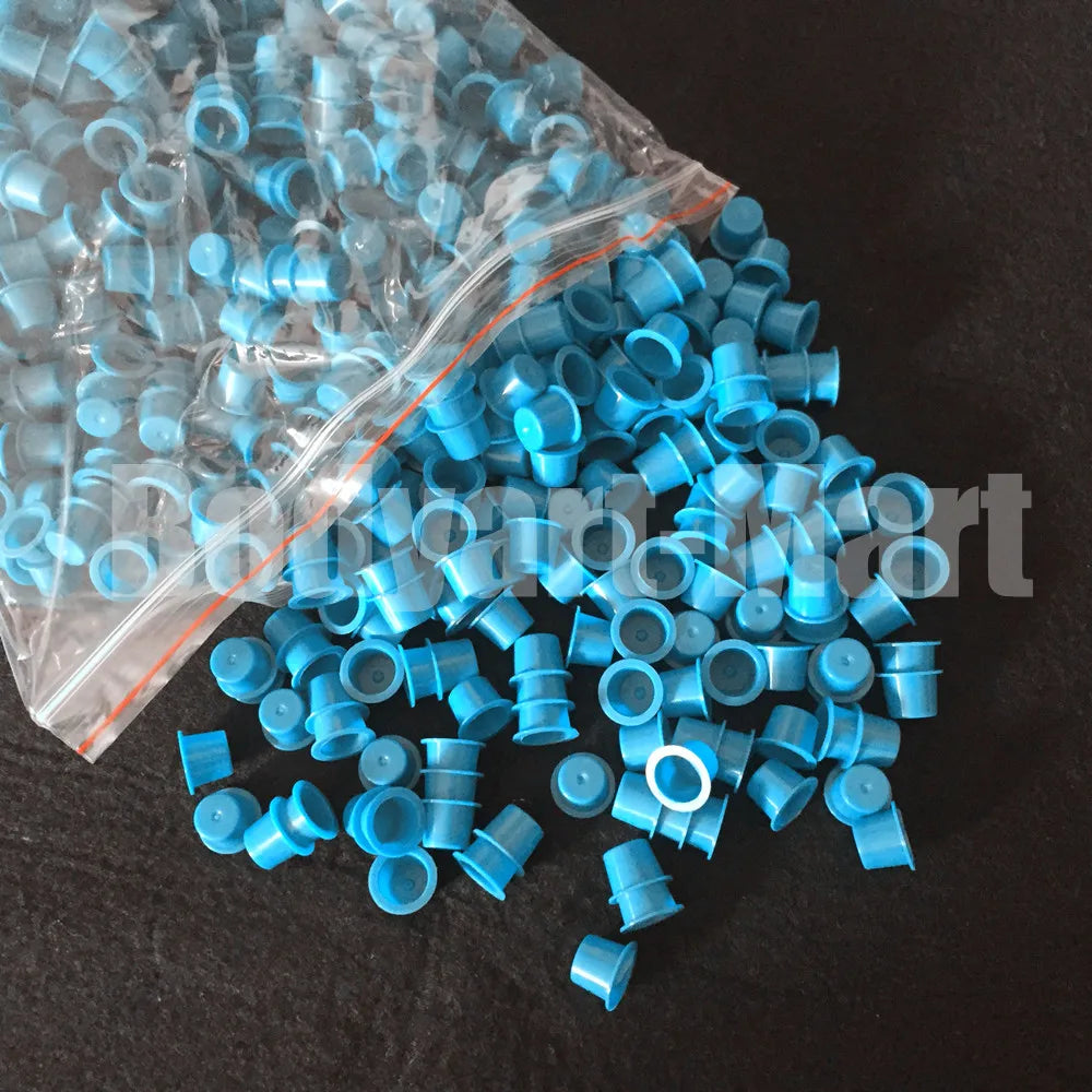 1000pcs 8mm Small Size Tattoo Ink Cups Caps Permanent Makeup Pigment Cups Caps Supply YIC9-1000# Qme