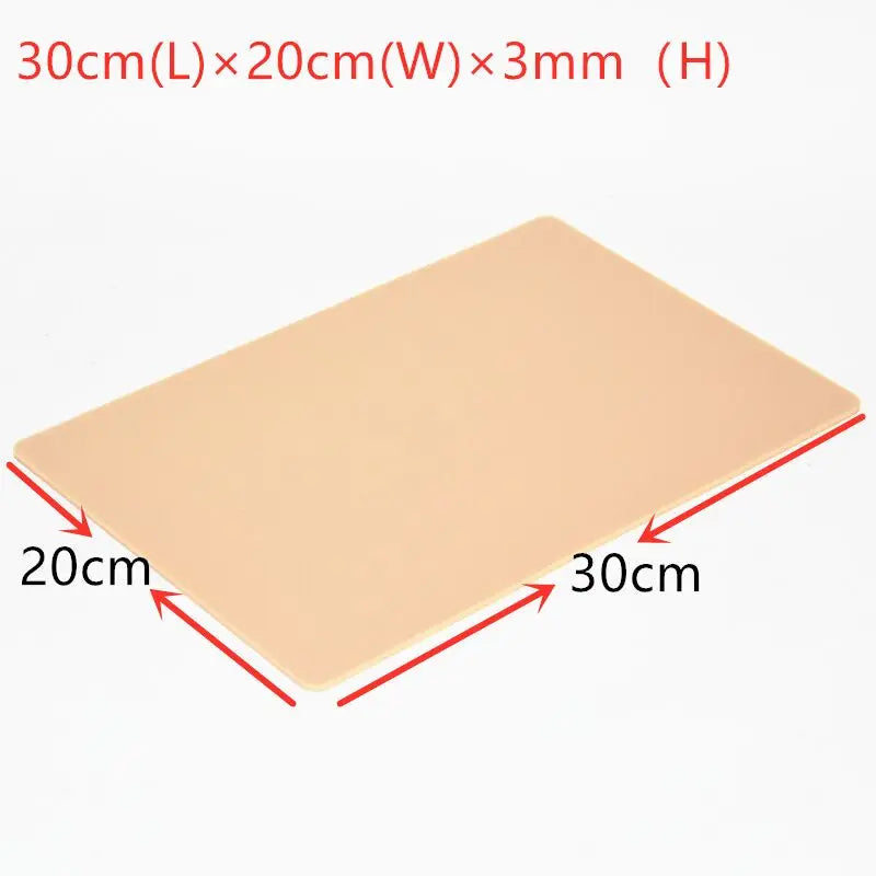 Silicone Tattoo Practice Skin Double Fake 3mm Thick A4 Big Size For Permanent Makeup Tattoo Beginner Practice Synthetic Leather Qme