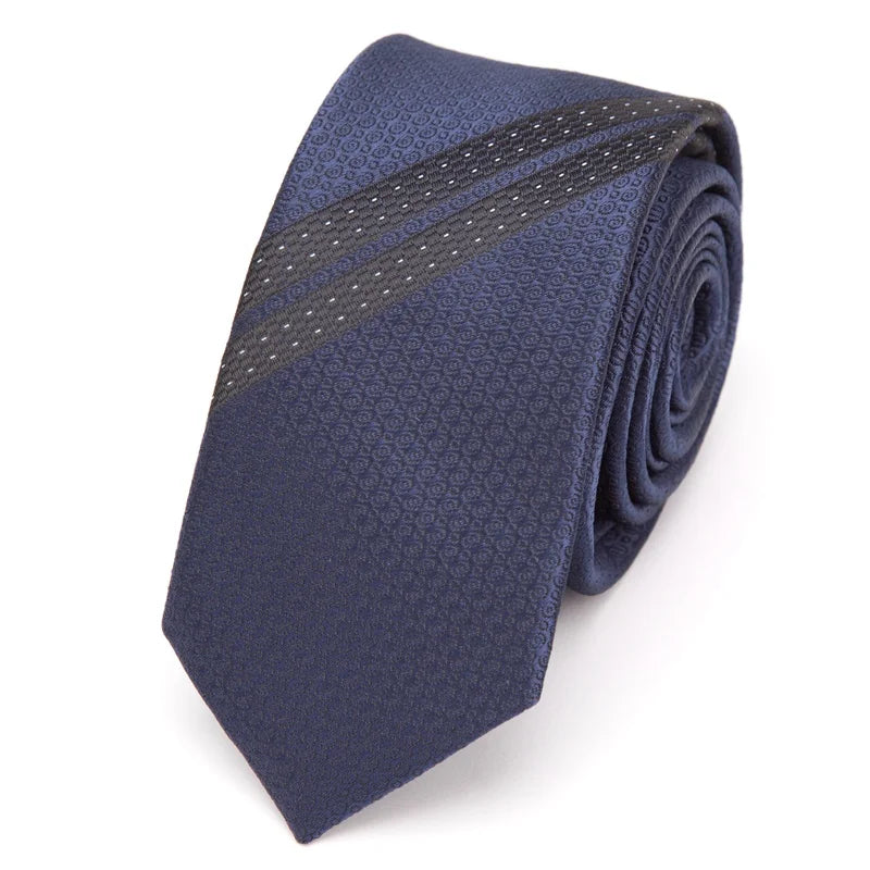 Mens Ties Luxurious Slim Necktie Stripe Tie Men Business Wedding Qme YJ-15-B01