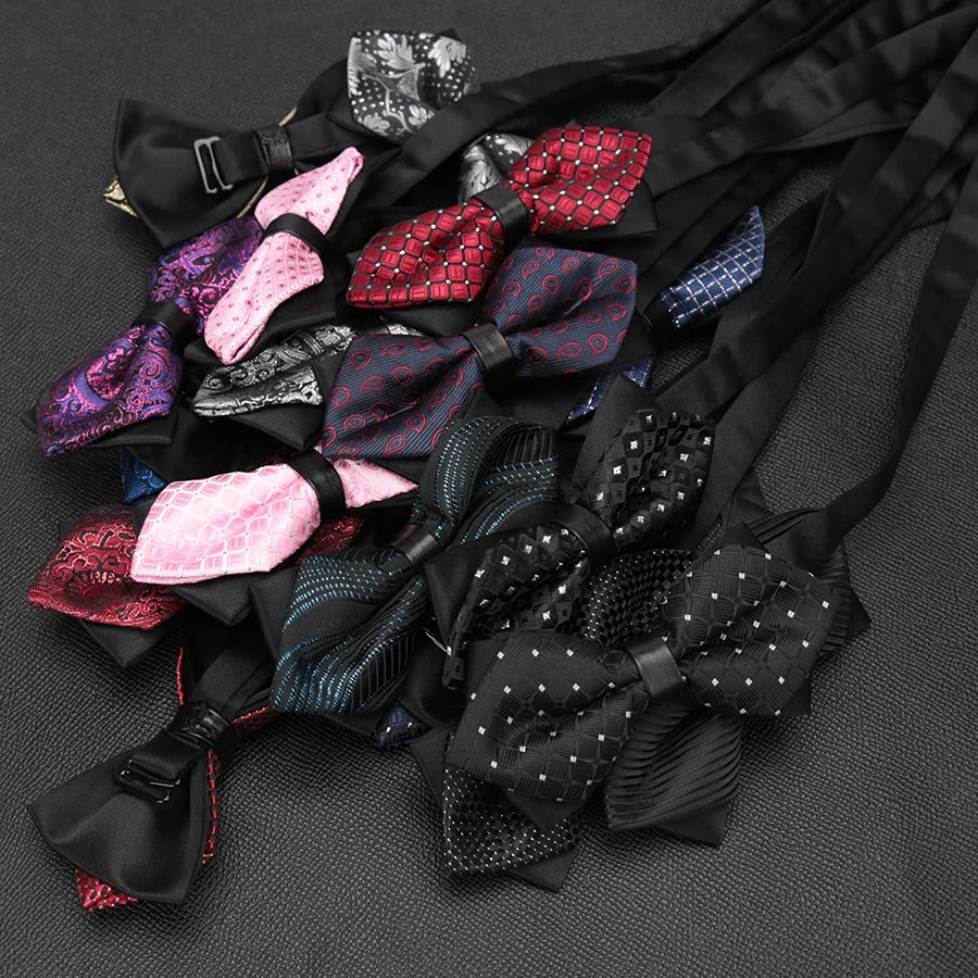 Men Bowtie Newest Butterfly Knot Mens Accessories Luxurious Bow Tie Qme