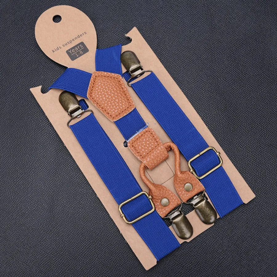 Kids Elastic Suspenders Lovely Children Matching Tuxedo Suit Unisex Qme