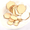 10/15/20/25/30/40/50/60/80/100mm Wooden Crafts Hexagonal Pieces Scrapbooking Crafts wood decoration for Home Decoration m2132X Qme 30mm 50pcs