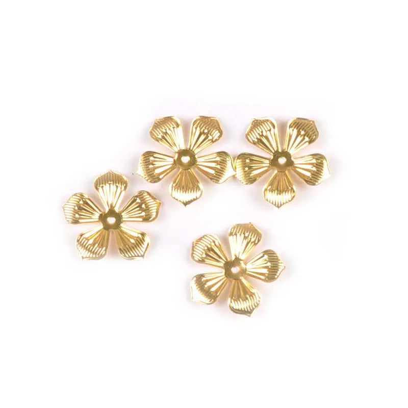 3 Colors Metal Crafts Flower Filigree Wraps Connectors Embellishments For Diy Handmade Scrapbooking Home Decor 50Pcs 22mm YK0742 Qme