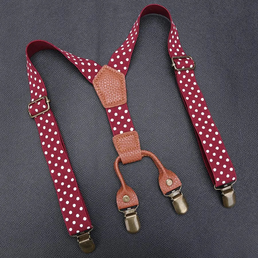 Kids Elastic Suspenders Lovely Children Matching Tuxedo Suit Unisex Qme