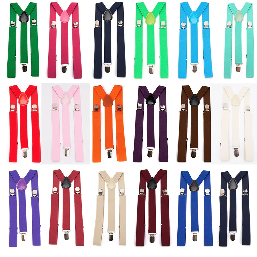 Suspenders Bow Tie Set Men Fashion Suspensorio for Man Boy Women Bowtie Braces Trousers Tirantes Wedding Leisure Shirt Stays Qme